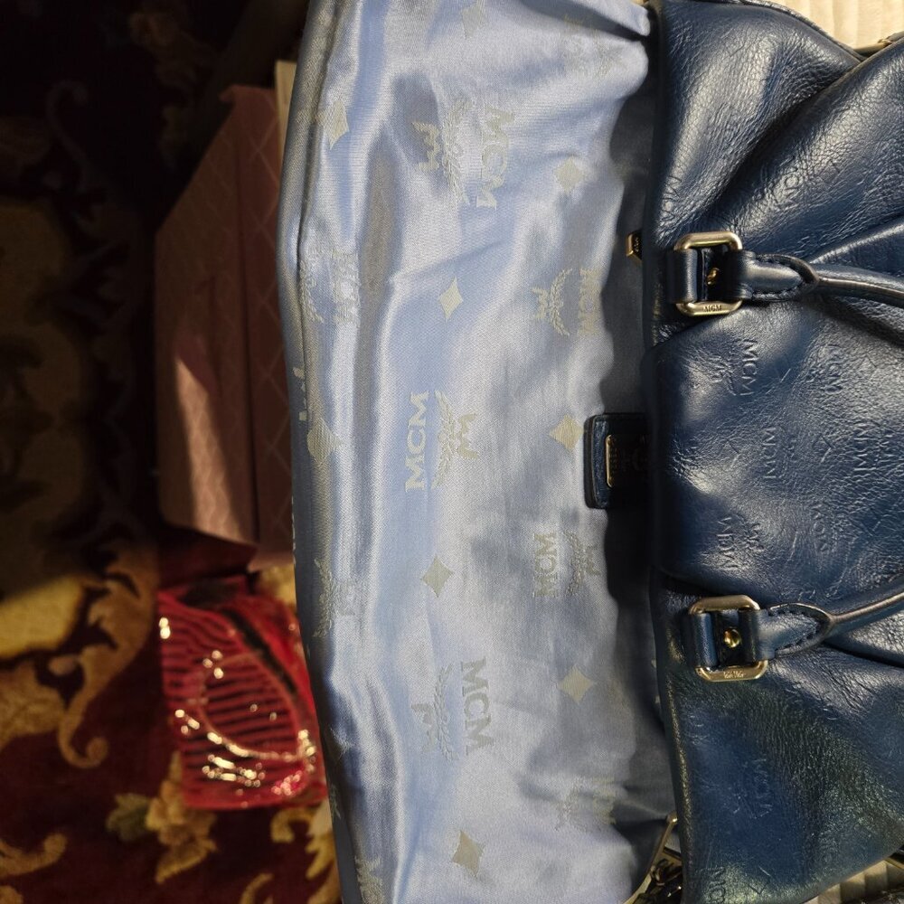 MCM Embossed Pebble Leather Bag - Picture 7 of 10